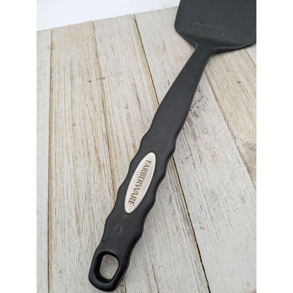 Farberware Solid Spatula Turner Flipper Black Nylon Plastic 14" - Picture 3 of 8